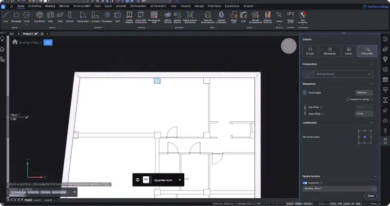 Boundary_Detection_Column_BricsCAD_BIM