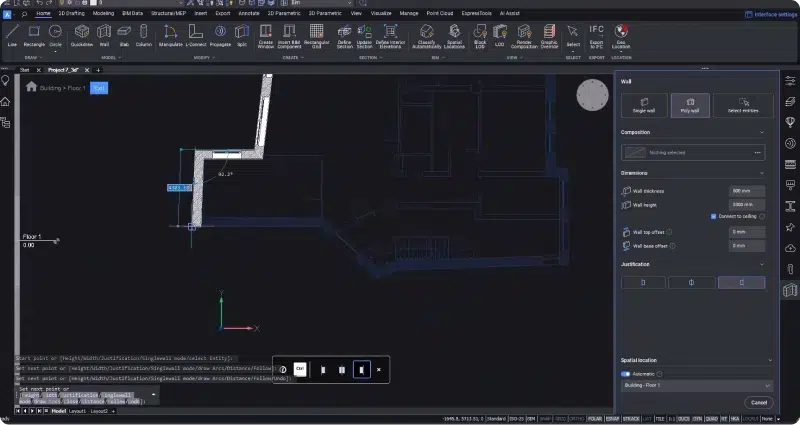 External_walls_BricsCAD_BIM