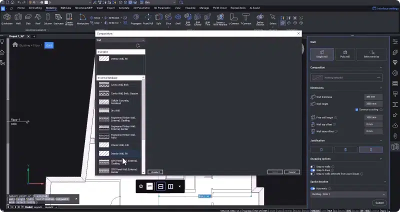 Interior_Wall_BricsCAD_BIM