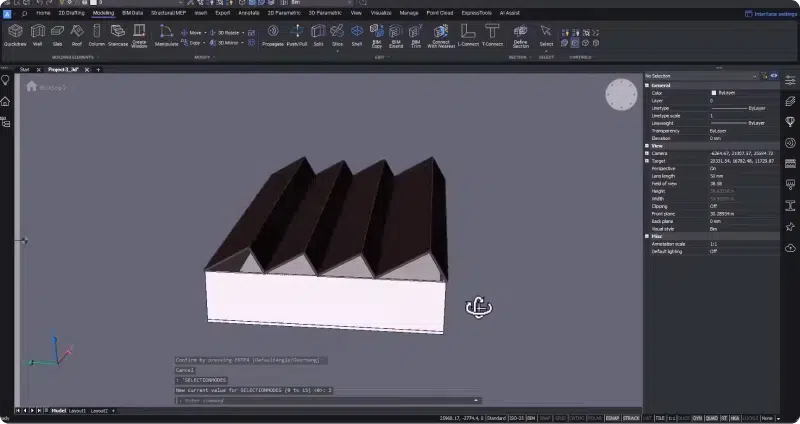 M_Shape_Roof_BricsCAD_BIM