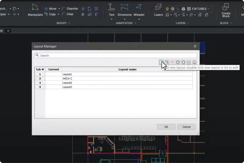 BricsCAD_Layout_Manager_2D_CAD_Design